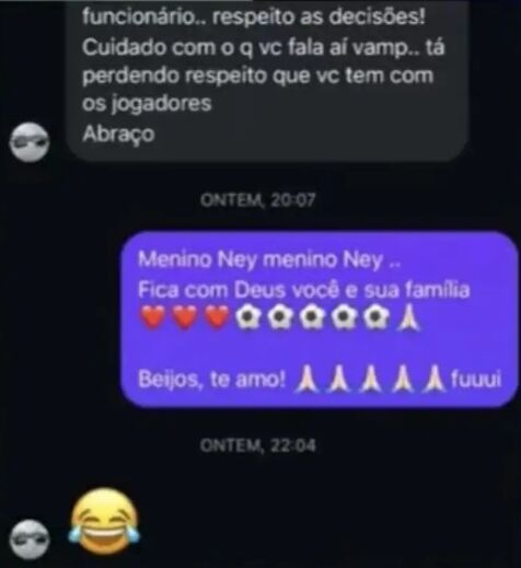 Mensagens do craque 