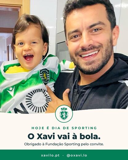 Xavi, jovem adepto do Sporting, vive sonho em Alvalade
