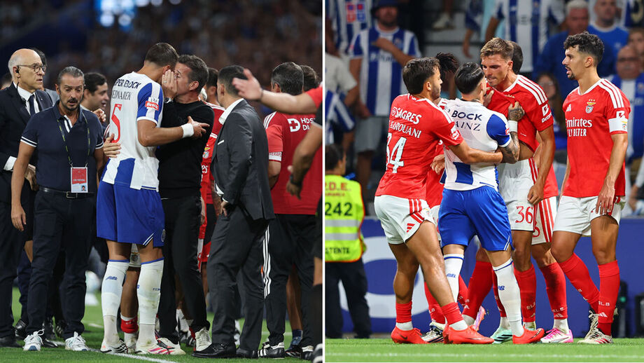 Troca de palavras entre Bednarek e Marco Silva e Palhinha e Borja picados