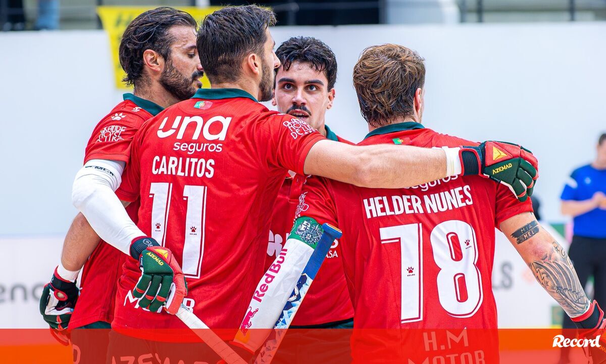 Portugal 'atropela' Suíça por 10-0 na 1.ª jornada do Mundial de hóquei em patins