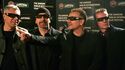 Membros da banda U2 em 2008