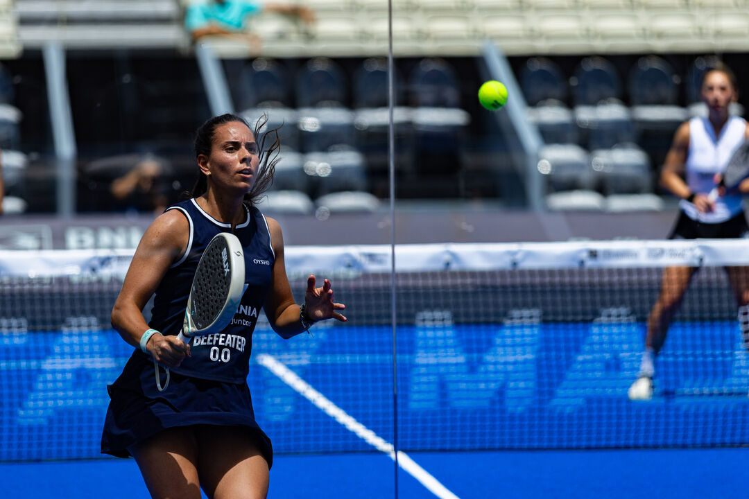 ROME, ITALY - 4 JUNE 2026: Image shows Sofia Araujo (POR) during the BNL Italy Major Premier Padel 2026 -