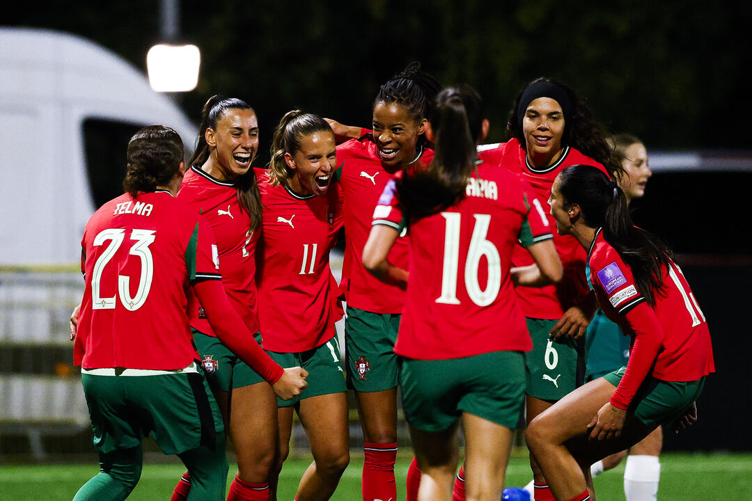 A festa da Seleção feminina frente à Irlanda do Norte