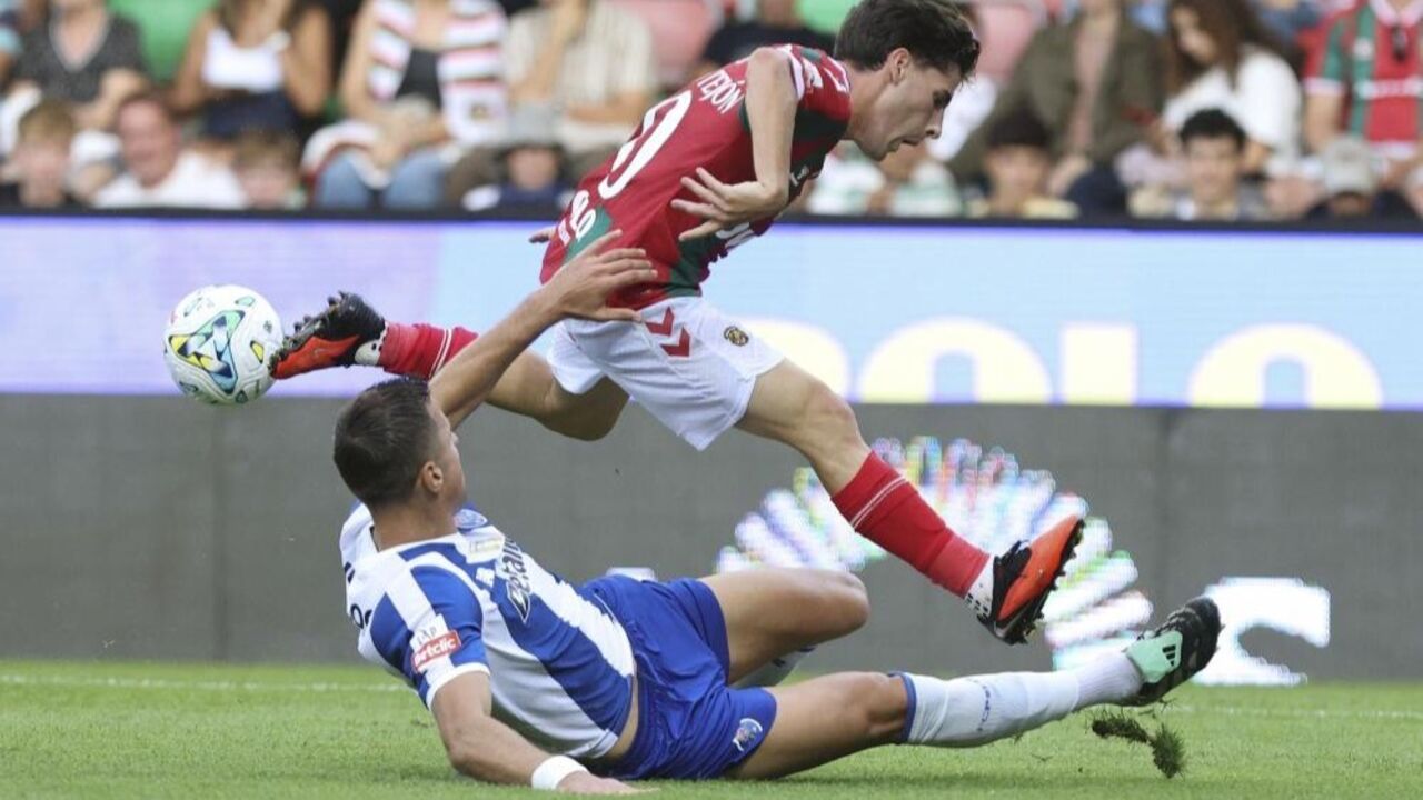 Bendarek em ação no Marítimo-FC Porto