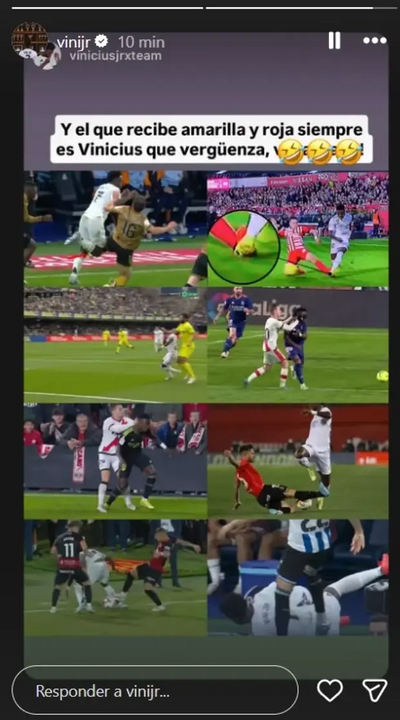 Publicação de Vinícius no Instagram