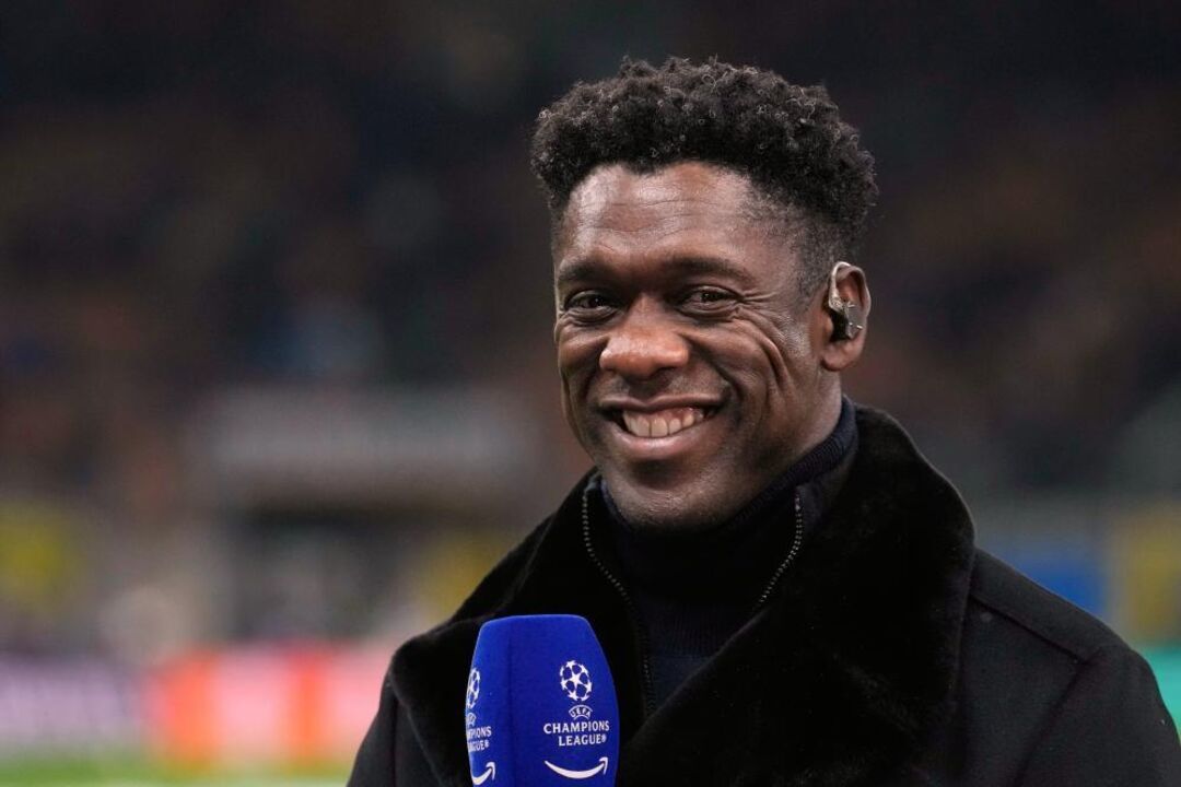 FILE - Former soccer players Clarence Seedorf smiles during an