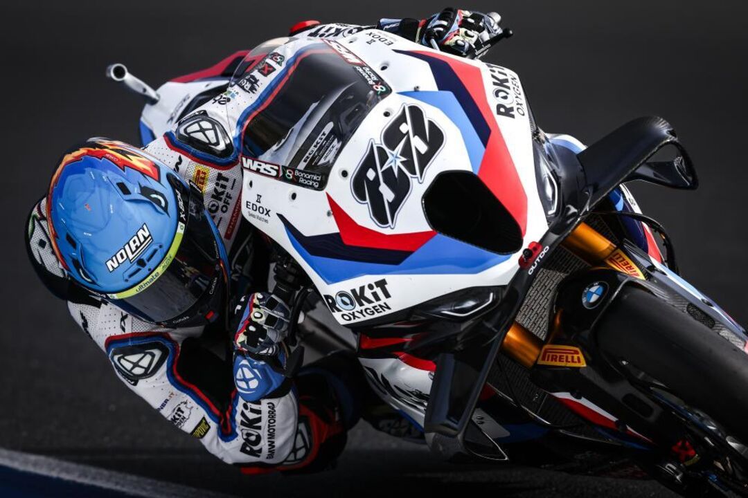 Pilot Miguel Oliveira in action during the superpole warm up