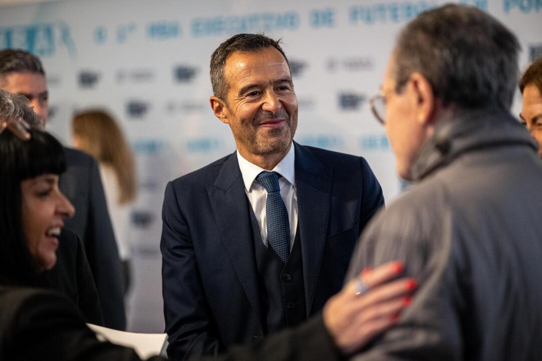 O empresário da Gestifute no decorrer do evento