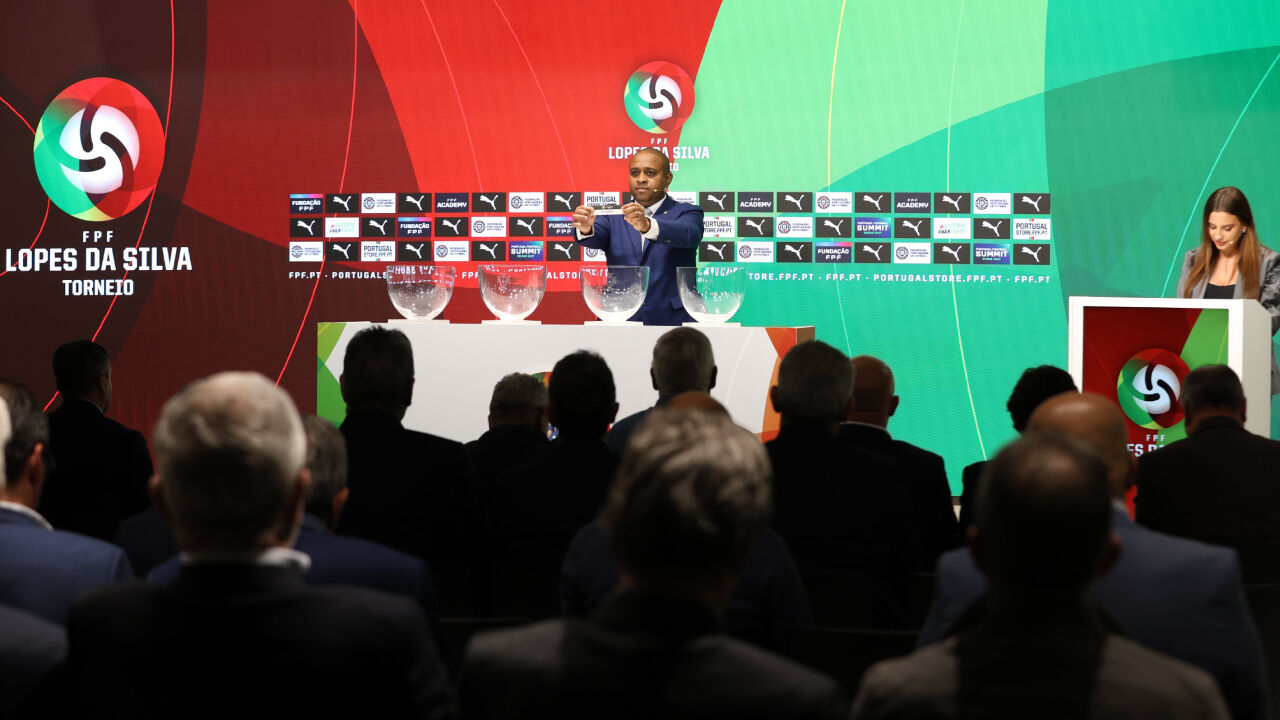 Jorge Andrade no sorteio dos grupos 