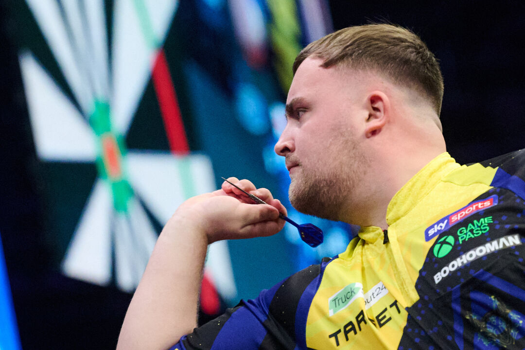 Luke Littler no European Championship, em Dortmund