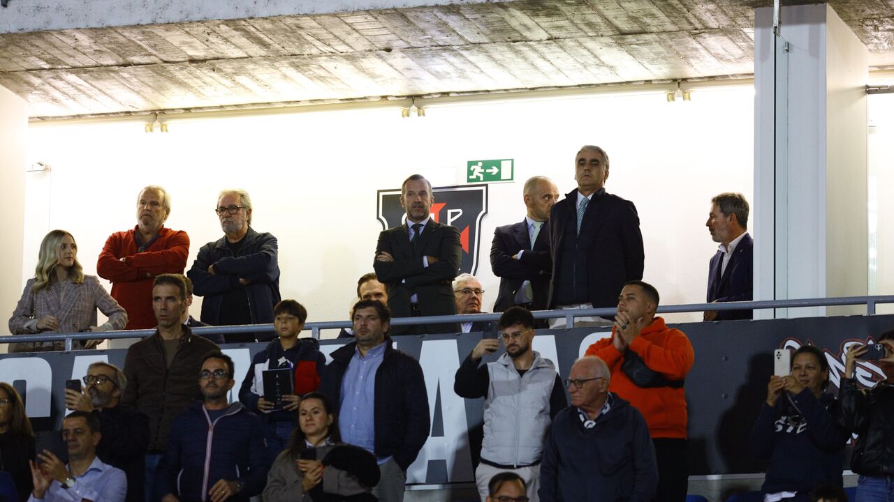 Varandas assistiu ao jogo com os gansos na tribuna