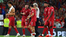 Jorge Jesus com os jogadores da Seleção após o Portugal-Noruega