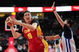 Zhang Ziyu em ação pela seleção chinesa 
