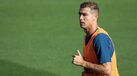Cristiano Ronaldo no treino da Seleção Nacional