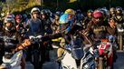 Invasão de motards em apoio a piloto Miguel Oliveira