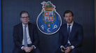 Pereira da Costa e Villas-Boas esta manhã na apresentação do relatório e contas