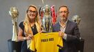 Paulo Rios com Susana Curto, Diretora Executiva da Liga Portugal