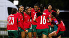 A festa da Seleção feminina frente à Irlanda do Norte