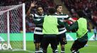 Jogadores do Sporting fazem a festa diante do Sp. Braga