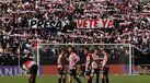 Adeptos do Rayo Vallecano em protesto 