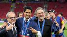 Luís Campos e Luis Enrique após a conquista da Liga dos Campeões