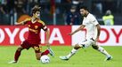 Rodrigo Mora com a bola no Roma-Génova