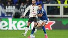 Bruno Fernandes durante a derrota do Manchester United com o Como
