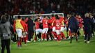 Santa Clara-Benfica teve confusão após o fim do jogo e Durán foi expulso com vermelho direto