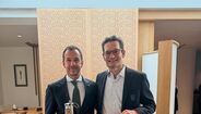 Frederico Varandas e Joseph Oughourlian num almoço de direções