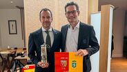 Frederico Varandas e Joseph Oughourlian num almoço de direções