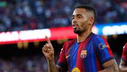 Gabriel Jesus a celebrar o seu golo contra o Getafe 