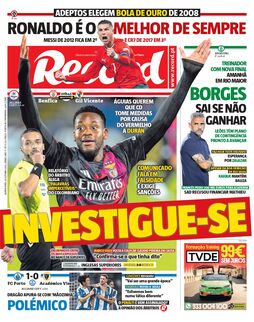 Capa do dia