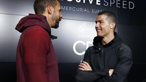 Rio Ferdinand com Cristiano Ronaldo