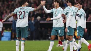 João Félix celebra golo na Dinamarca