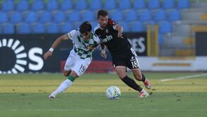 Tiago Andrade e André Geraldes no Casa Pia-Moreirense