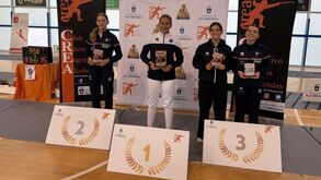 Margarida Melo com o ouro
