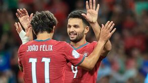 Gonçalo Ramos e João Félix em joo da Liga das Nações