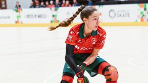 Raquel Santos no jogo com a Itália