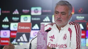 José Mourinho em conferência de imprensa
