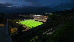 Vista geral da Pedreira, estádio do Sp. Braga