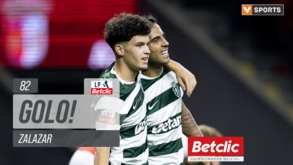 Zalazar sentenciou a vitória do Sporting em Braga com este remate