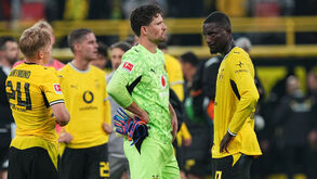 Jogadores do Dortmund desiludidos