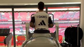 Enzo Barrenechea recupera nas instalações do Benfica
