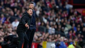 Roberto De Zerbi, treinador do Tottenham, em Old Trafford