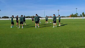 Rui Borges com novo problema no último treino do Sporting antes da visita ao Lens