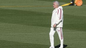 José Mourinho no treino do Real Madrid