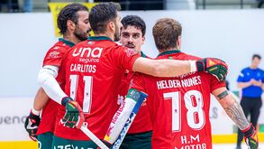 Portugal festeja golo contra a Suíça