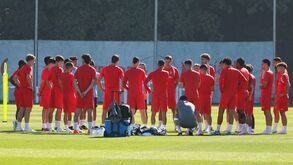 Treino do Sp. Braga na véspera da visita a Copenhaga