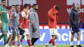 Desalento dos jogadores do Sp. Braga