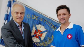 Mário Rui com Patrick Morais de Carvalho, presidente do Belenenses